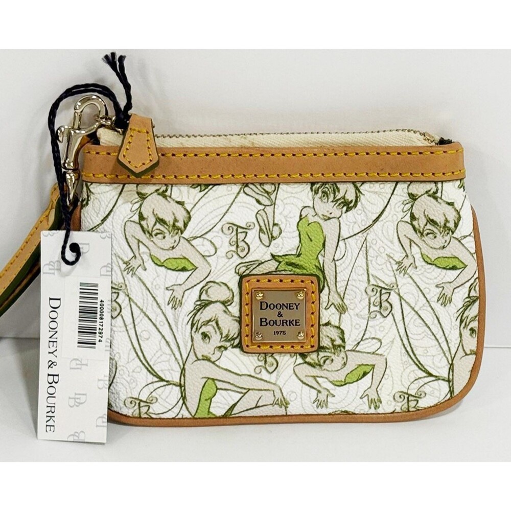 2014 Disney Dooney Bourke Tinker Bell Wristlet Bag Half Marathon Purse NEW Rare